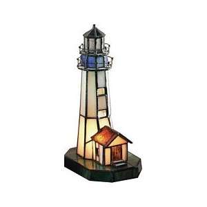  Lite Source LN 1603 Villager Lighthouse 1 Light Tiffany 