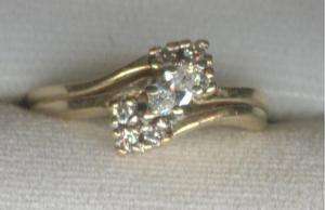 37 ctw Marquise Diamond Ring 14K Yellow Gold  