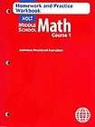 NEW Georgia Harcourt Math Practice/Homework Workbook,  