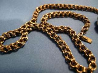 Antique 14K Gold Victorian Combination Tassel Pendant Necklace & Pin 