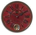 small 11 round french country paris chic distressed red timeworks