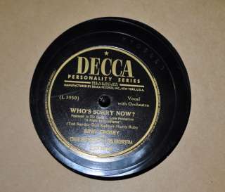Vintage Bing Crosby 6 Record Album Set Decca  