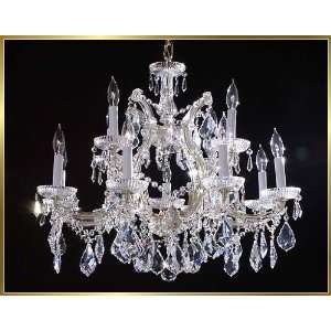  Maria Theresa Chandelier, ML 1060CH, 13 lights, Silver, 27 