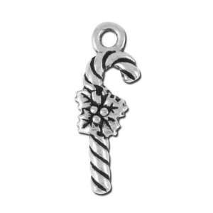  20mm Antique Silver Candy Cane Charm by TierraCast: Arts 