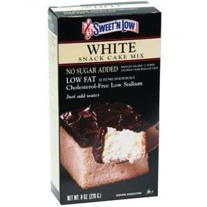   of 5 DIABETIC SUGER FREE CAKE MIX WHITE 8 oz