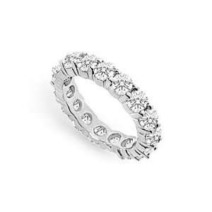 Diamond Eternity Ring : 14K White Gold   0 CT Diamonds 