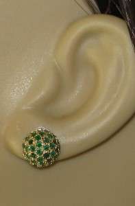   14k Gold 1.92ctw Genuine Columbian Emerald Earrings 3g Retail ~ $1500
