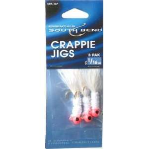  South Bend   Crappie Jig 1/16 Oz Pink White 3 Pack: Sports 