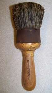  Wood Handle Horse Hair Barbers Brush used with Straight Razor & Strop