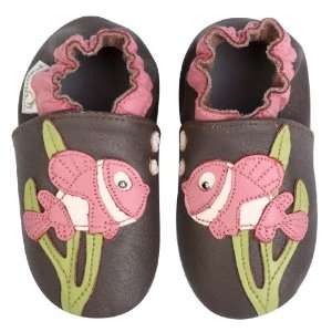    Momo Baby Soft Sole Baby Shoes   Fish Brown 18 24 Months Baby