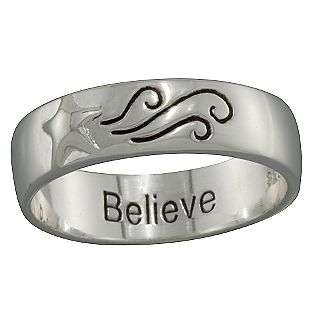 Sterling Silver Believe Ring  Jewelry Sterling Silver Rings 