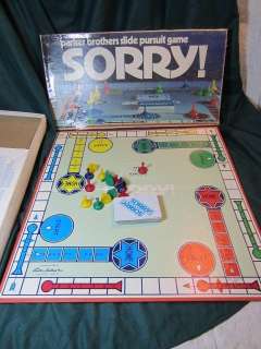 VINTAGE SORRY THE BOARD GAME BY PARKER BROTHERS 1972  