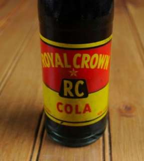 Very Vintage Really Old Royal Crown Cola Bottle Soda Pop  