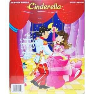  12 Piece Tray Puzzle   Cinderella Toys & Games