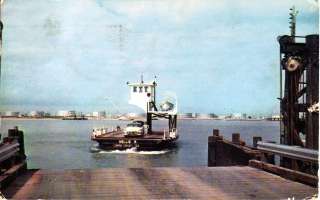 PORT ARANSAS TX 1962 Aransas Pass Ferry Nellie B GEM  