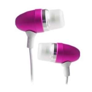   Headset with Built In Mic and Music Control Button   Pink Cell Phones