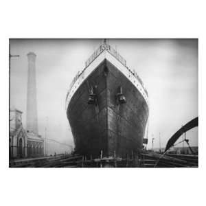 Titanic at the Thompson Graving Dock Poster (24.00 x 18.00)  