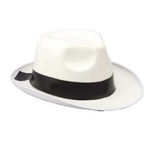Lets Party By Forum Novelties Inc White Gangster Hat / White   Size 