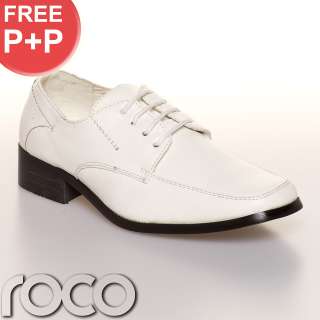 CHEAP BOYS CREAM PAGE BOY PROM FORMAL SHOES for suits  