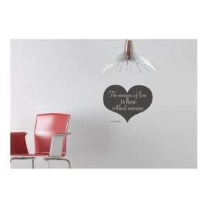   Love without Measure (English) Wall Decal Color Red