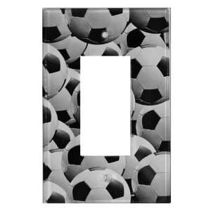 Soccer Balls Rocker Light Switch Cover