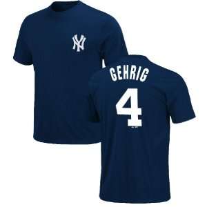  Lou Gehrig New York Yankees MLB Throwback 2 Sided Short 
