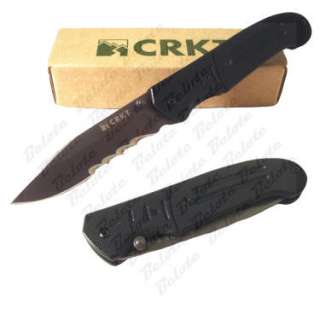 CRKT Ignitor T Black Blade Folder Veff Serrated 6865  