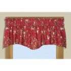 Ricardo Trading Climbing Roses Floral Lined M shaped Valance in Red 