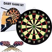 Trademark Games Dart Game Set with 6 Darts & Board 