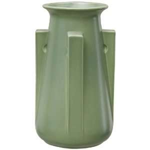  Teco Pottery Green Four Strut Vase
