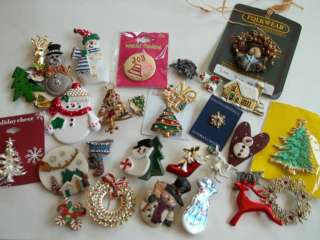 31 pc CHRISTMAS pin lot,wear,pre own cnd,1 missing charm,  