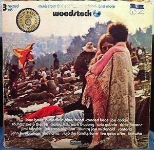 VARIOUS JIMI HENDRIX woodstock 3 LP VG SD3 500 Vinyl 1971 Gold Award 