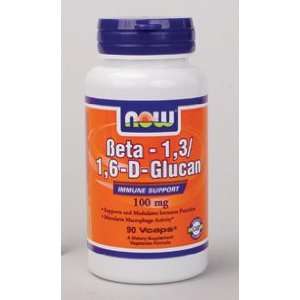  NOW Foods   Beta 1,3/1,6  D Glucan 100 mg 90 vcaps Health 