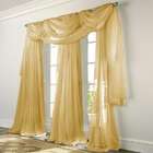 Elegance Voile Sheer Curtain Gold 60 x 63 in. Panel