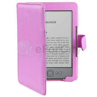   Leather Skin Case Cover Wallet Pouch For  Kindle 4 6 inch  