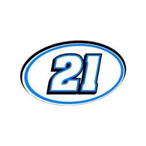   Number Jersey Nascar Racing   Blue   Window Bumper Sticker: Automotive