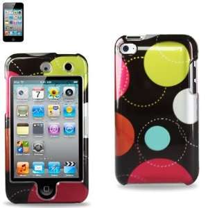 Protector Cover IPOD Touch 4 Snap On Hard Case Colored Circles Design 