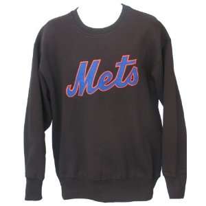  Men`s New York Mets Solid Crew Neck Fleece Sports 