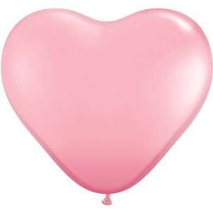  Pink Heart Shaped 11 Latex Balloon: Toys & Games