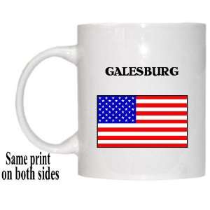 US Flag   Galesburg, Illinois (IL) Mug 