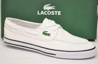 New Lacoste Mens Boat Shoes Bateau SRM CNV 19SRM6345 $85.00  