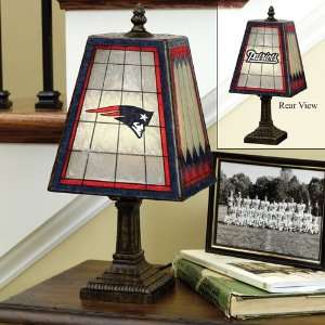 New England Patriots Art Glass Table Lamp  Sports 
