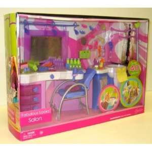  Barbie Fabulous Looks Salon Playset Toys & Games