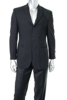 Alfani NEW Mens 2 Button Suit Black Wool 38R/32  