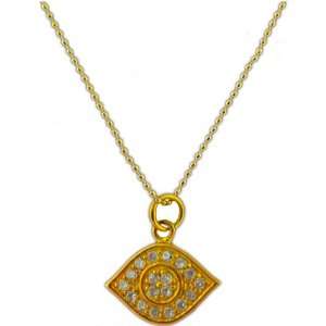  Mini Golden Eye Protection Necklace Jewelry