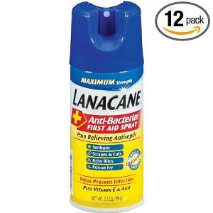  Lanacane Anti Itch Spray, 3.5 Ounce (Pack of 12) Health 