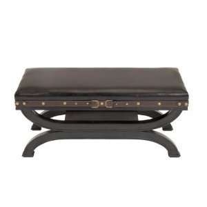  Classy Wood Leatherette Contemporary Indoor Bench