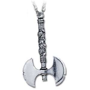  Double Axe   Alchemy Gothic Pendant Necklace: Jewelry