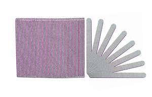   Zebra 100/100 Grit (Lavender Center) Cushioned Beauty Salon Nail Files