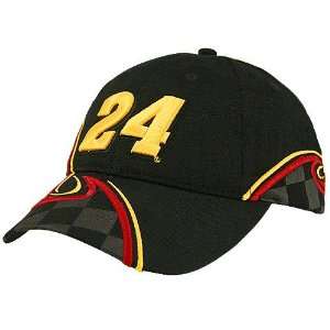  #24 Jeff Gordon Black Curve Adjustable Hat Sports 
